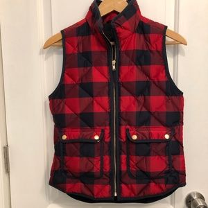J. Crew Excursion Vest in buffalo check